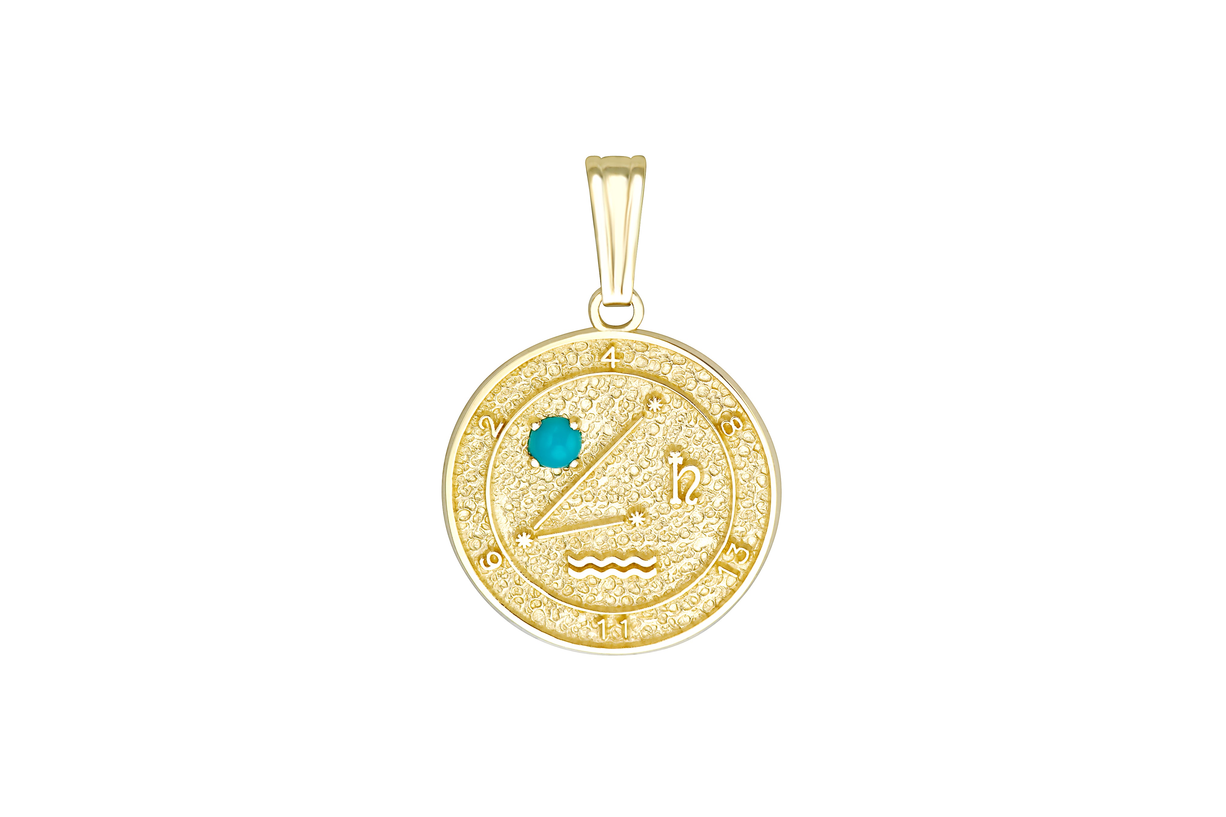 This Zodiac Talisman Pendant features your sign of the zodiac, your constellation, ruling planets, stone of the zodiac and your astrological lucky numbers.