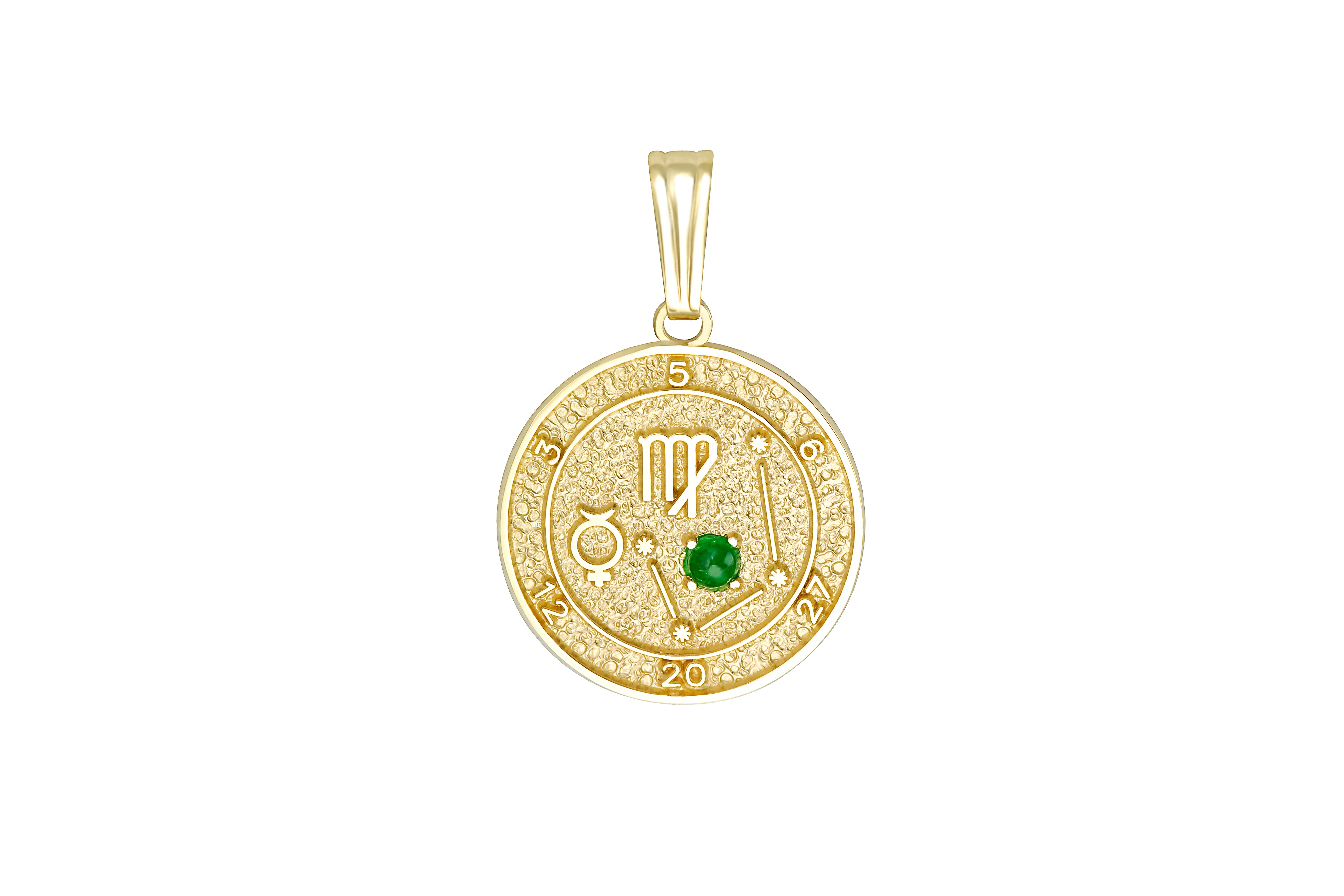 This Zodiac Talisman Pendant features your sign of the zodiac, your constellation, ruling planets, stone of the zodiac and your astrological lucky numbers.