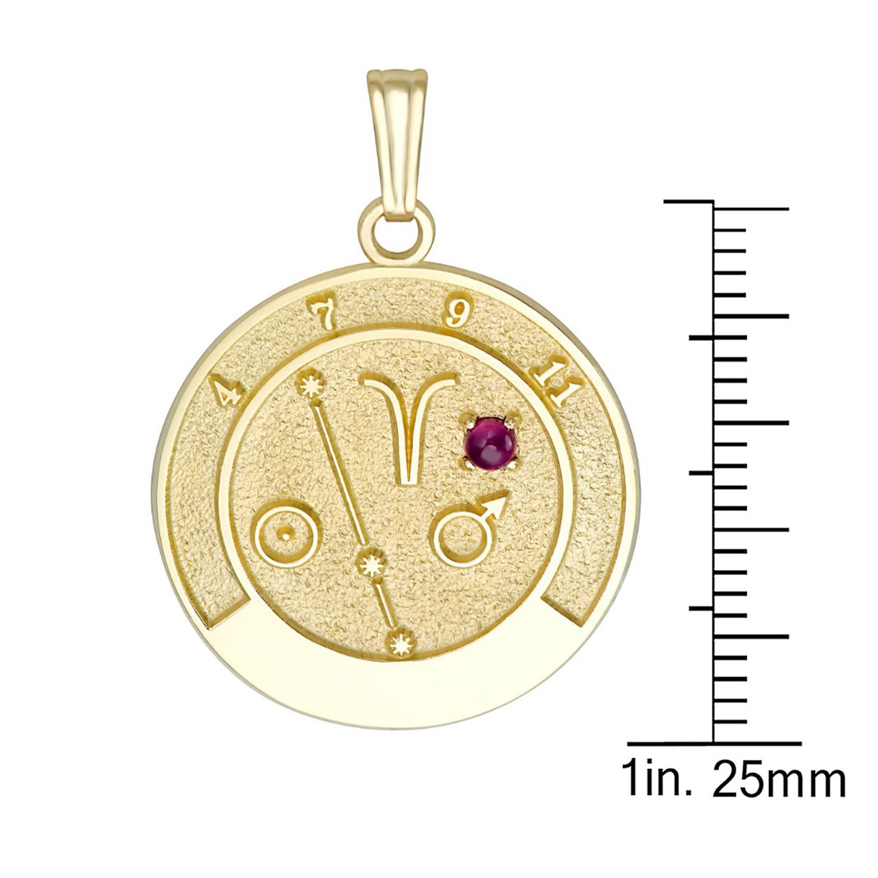 Aries zodiac talisman pendant displayed as a meaningful spiritual accessory