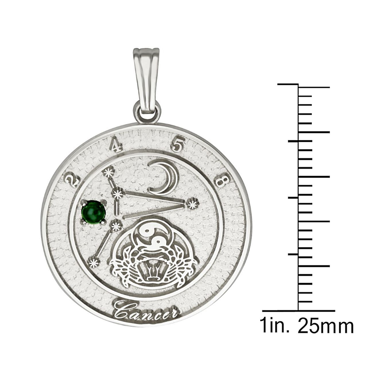 Sterling Silver Cancer Talisman Pendant