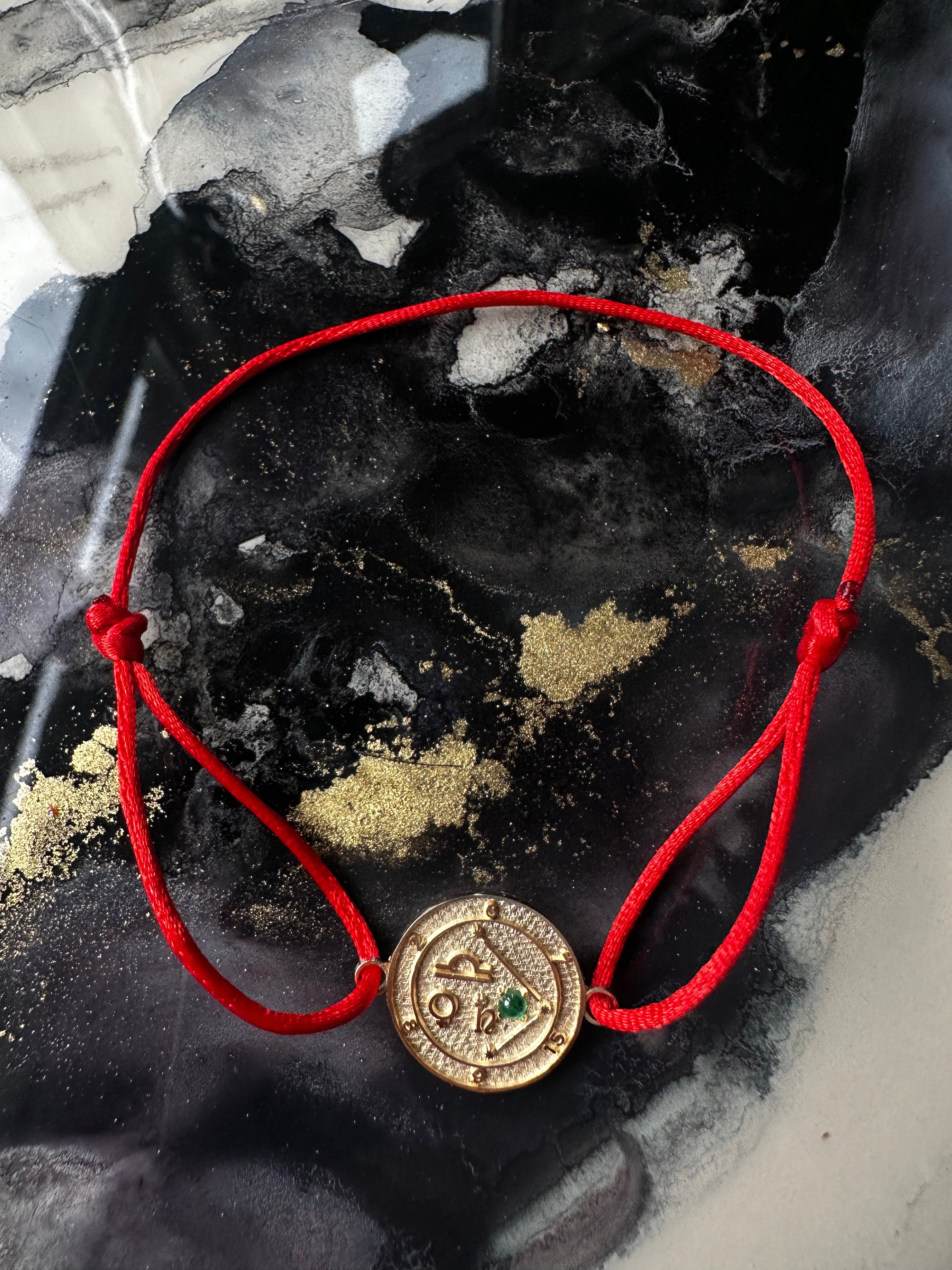 14K Gold Libra Talisman Bracelet