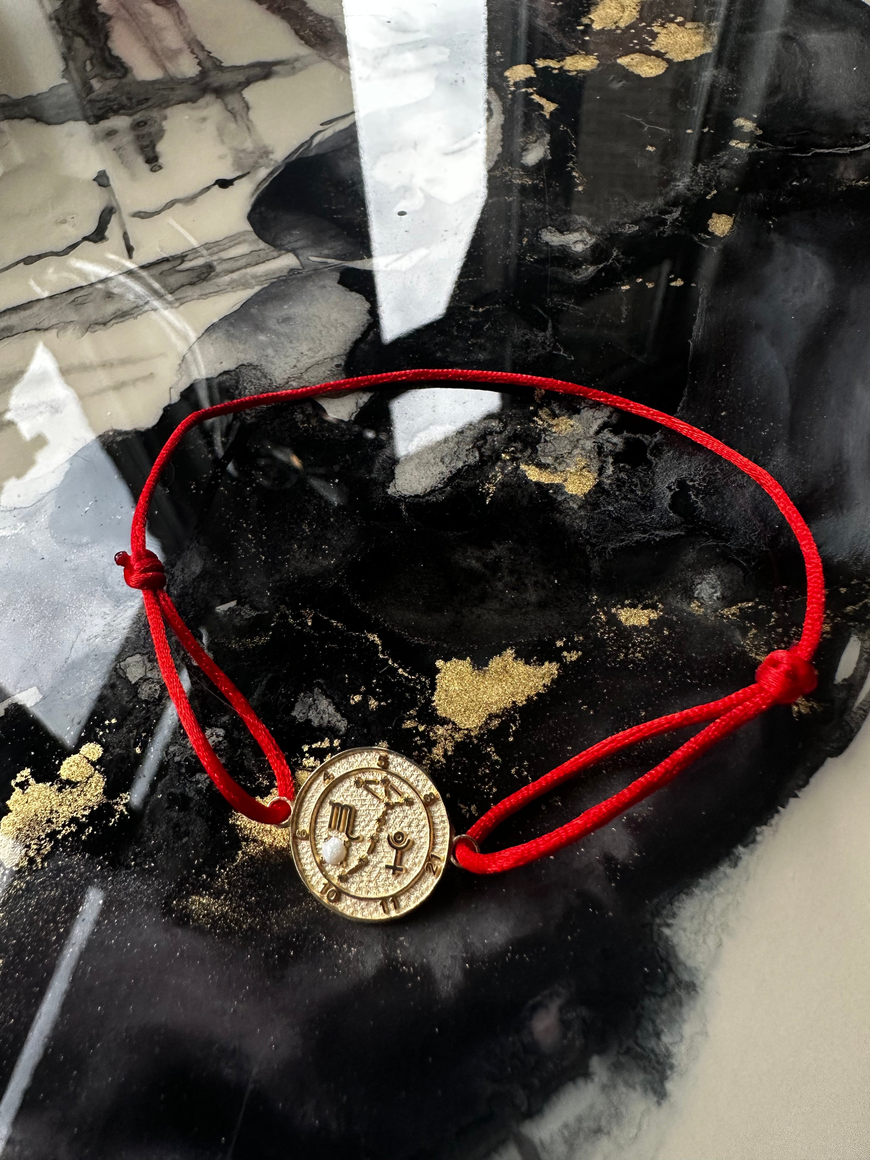 14K Gold Scorpio Talisman Bracelet