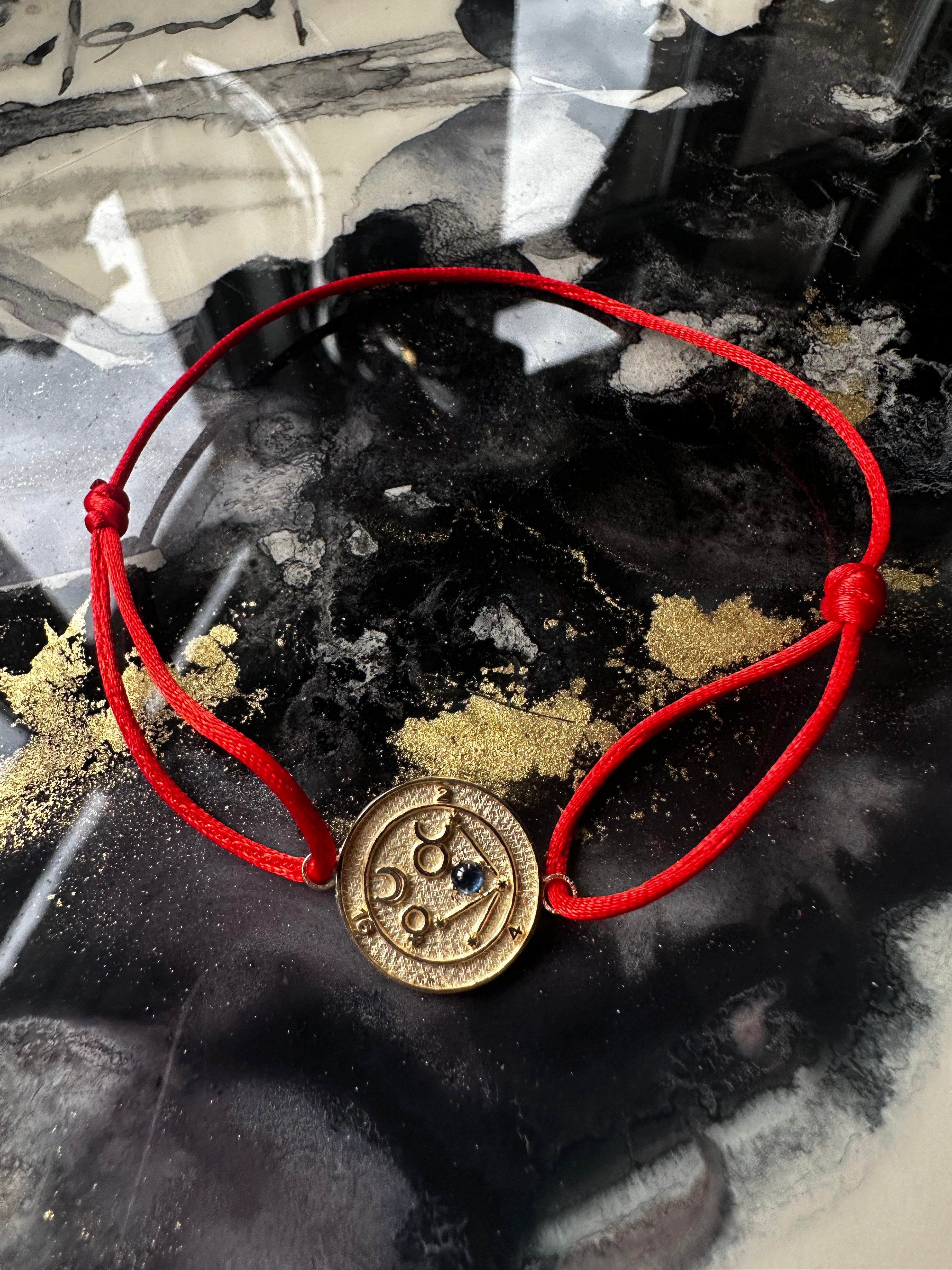 14K Gold Taurus Talisman Bracelet