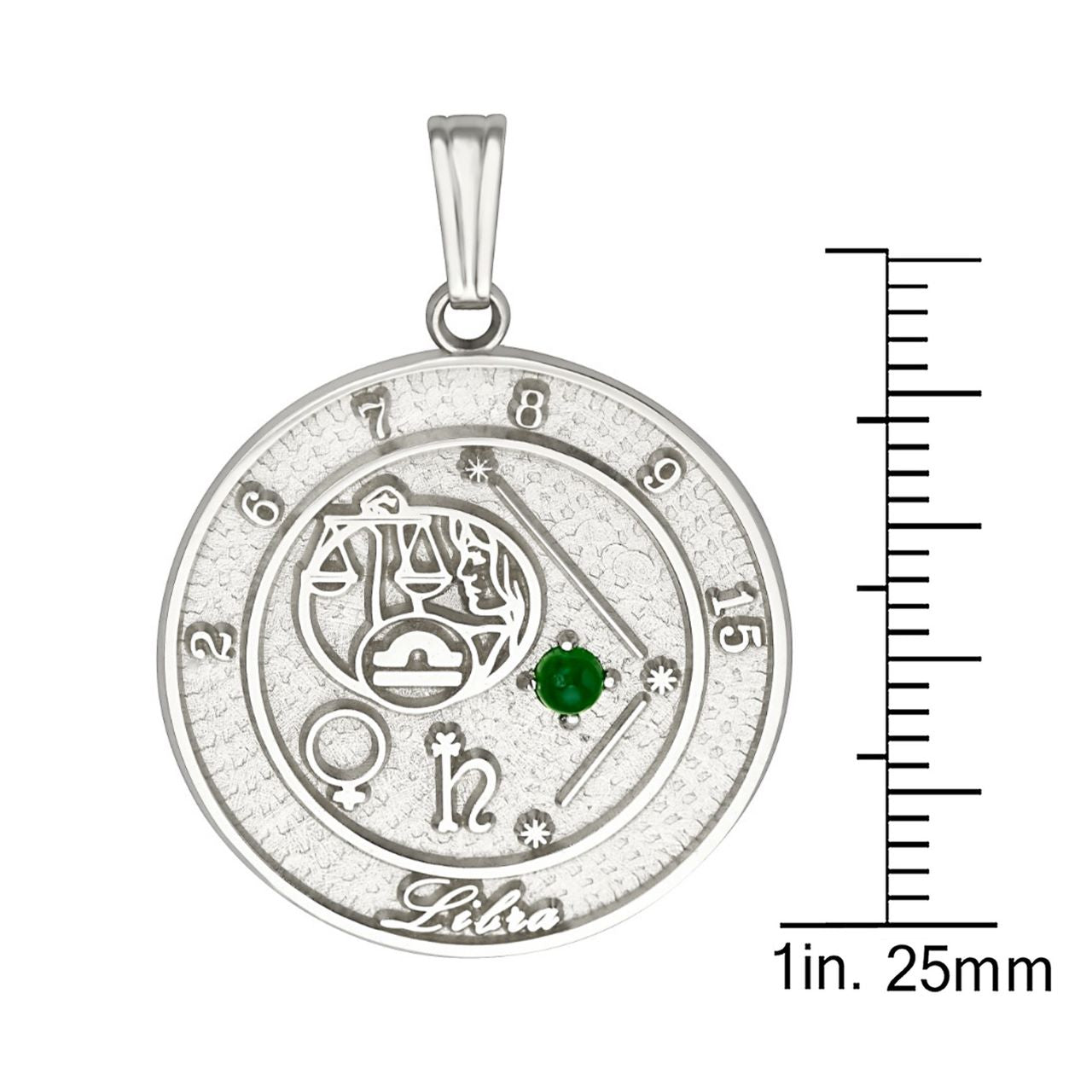 Sterling Silver Libra Talisman Pendant