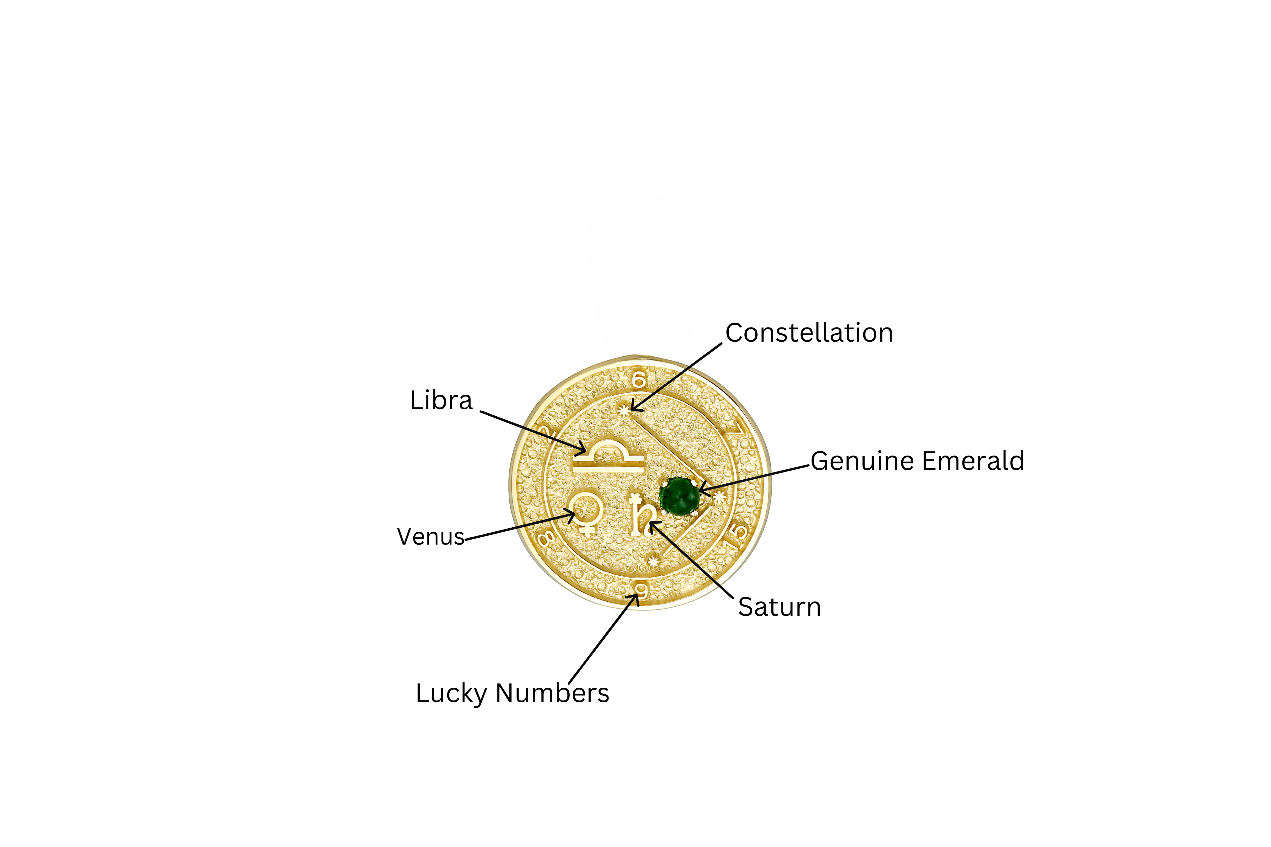 14K Gold Libra Talisman Bracelet