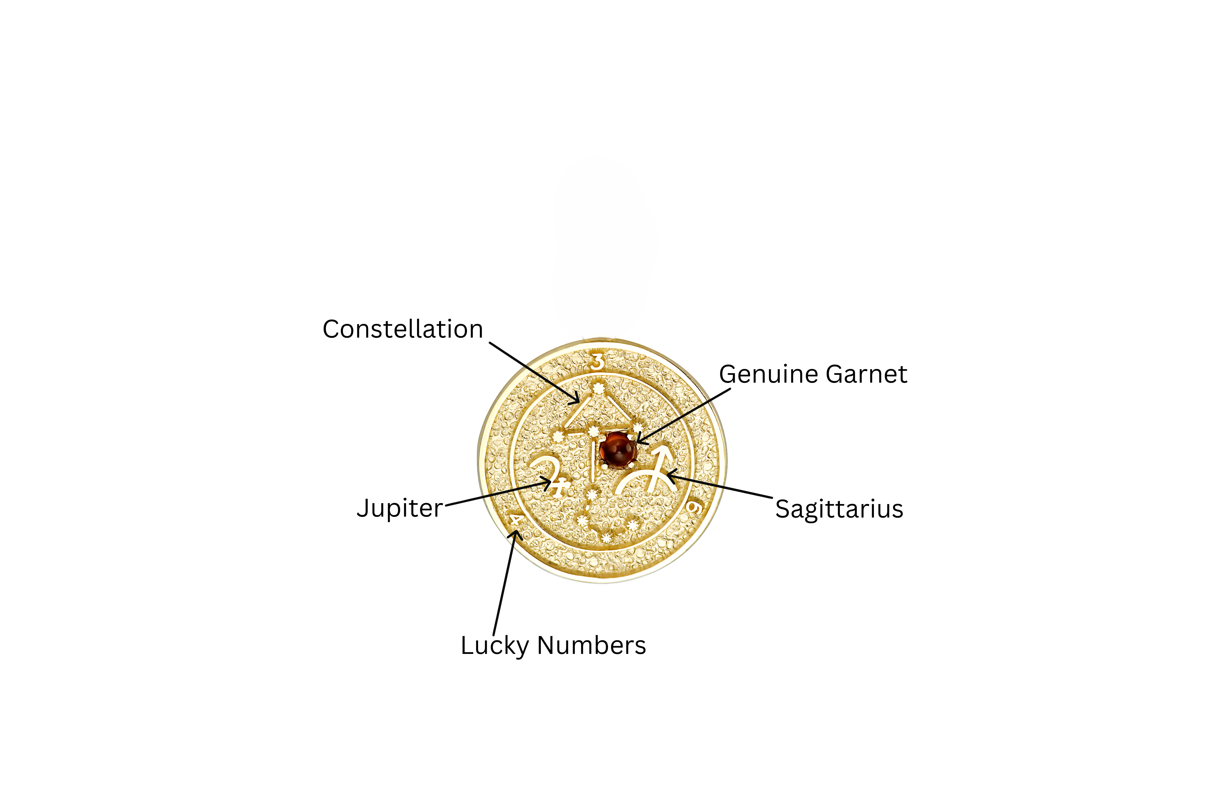 14K Gold Sagittarrius Talisman Bracelet