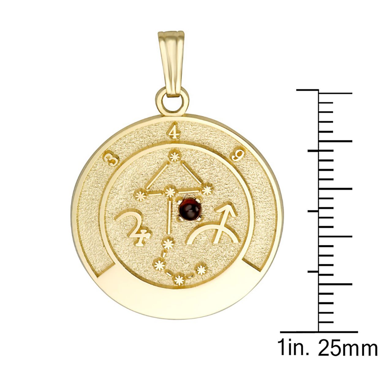 14k Gold Sagittarius Talisman Pendant