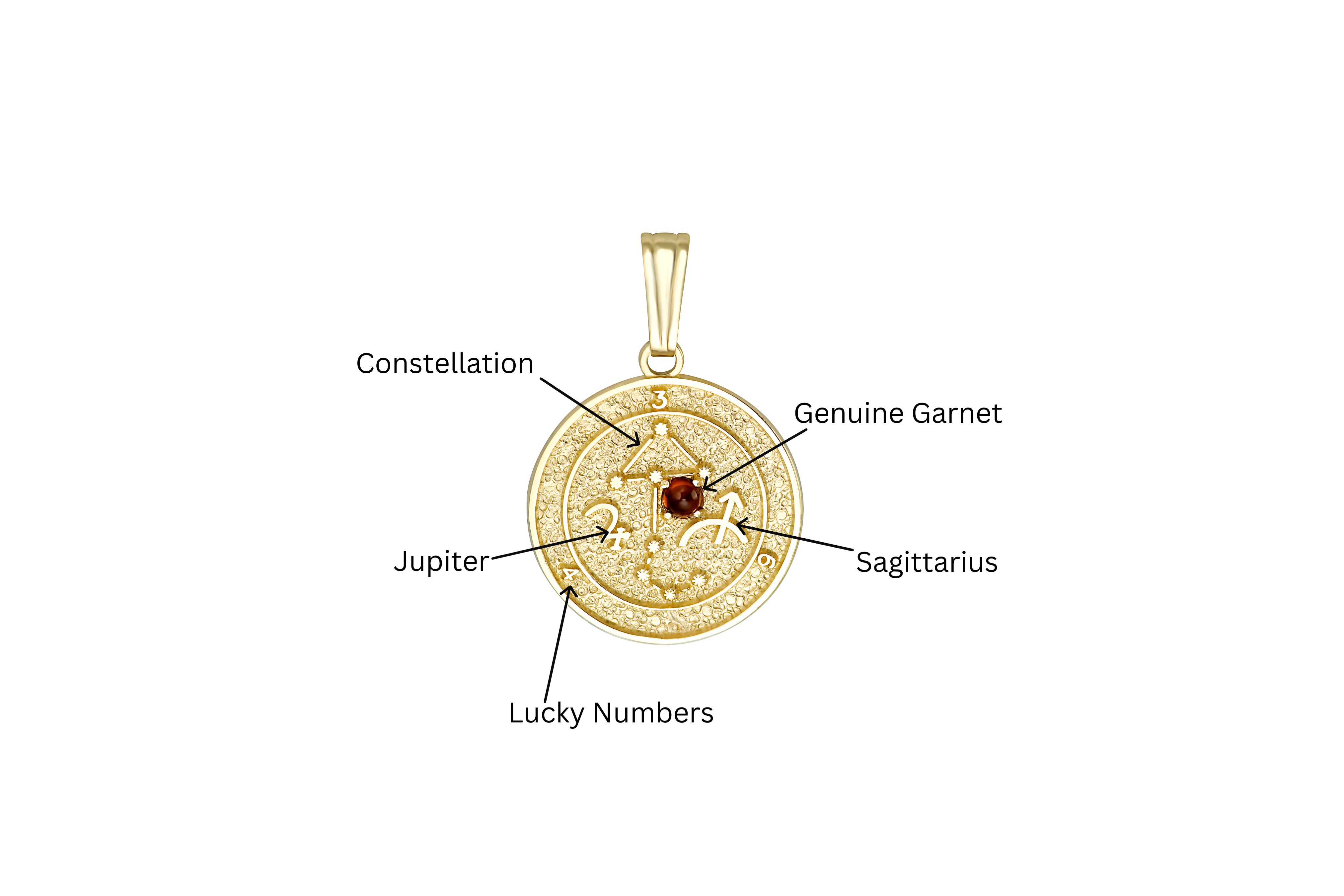 Talisman Pendant is a symbolic piece of jewelry designed to reflect the astrological characteristics associated with a person's zodiac sign