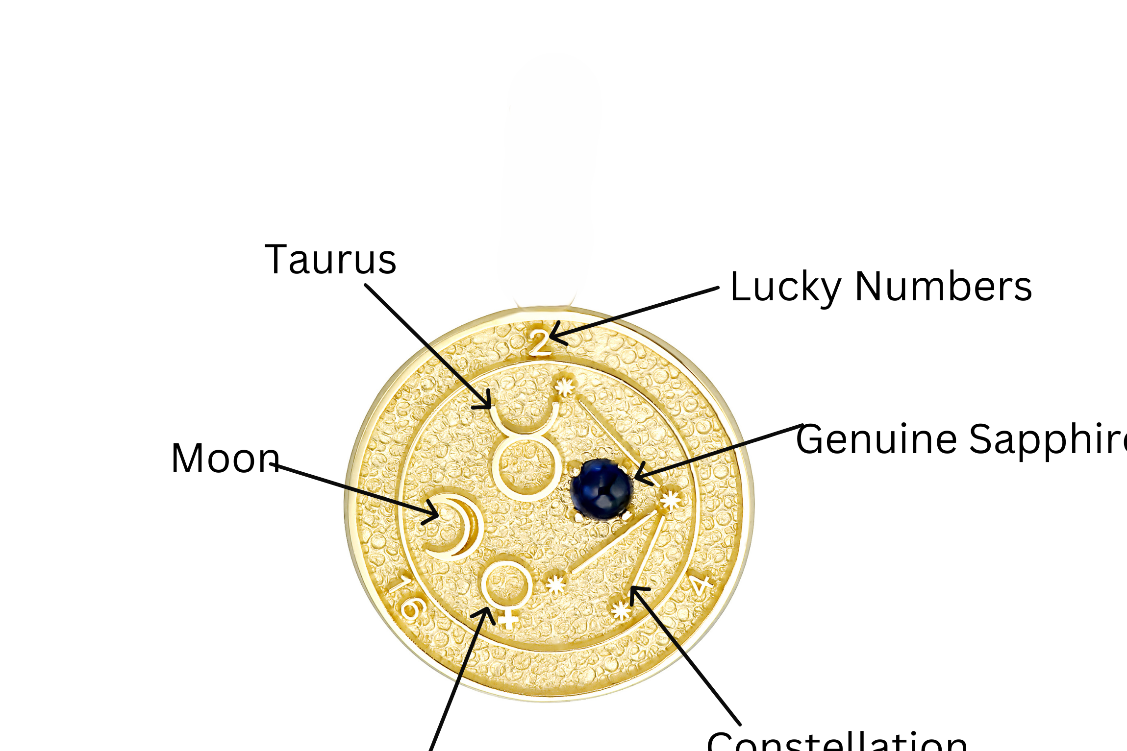 14K Gold Taurus Talisman Bracelet