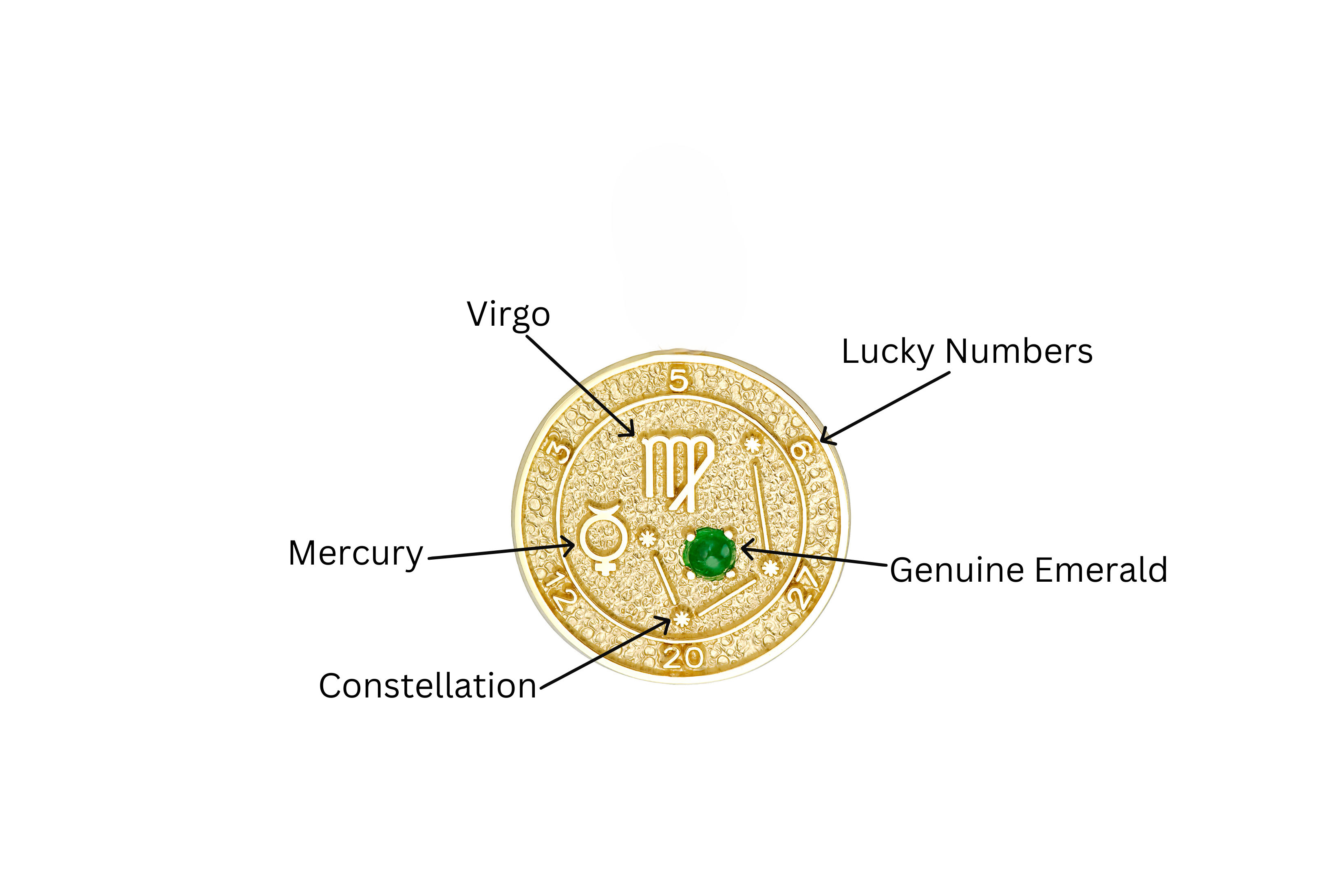 14K Gold Virgo Talisman Bracelet