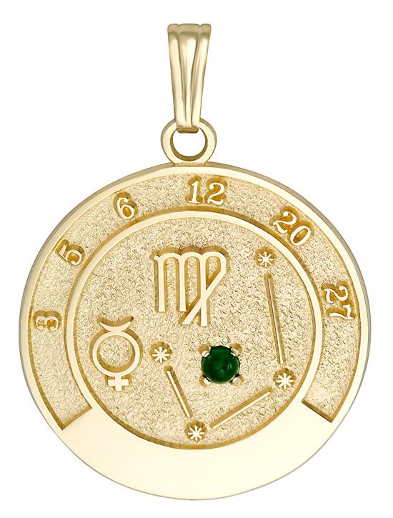 This Zodiac Talisman Pendant features your sign of the zodiac, your constellation, ruling planets, stone of the zodiac and your astrological lucky numbers.