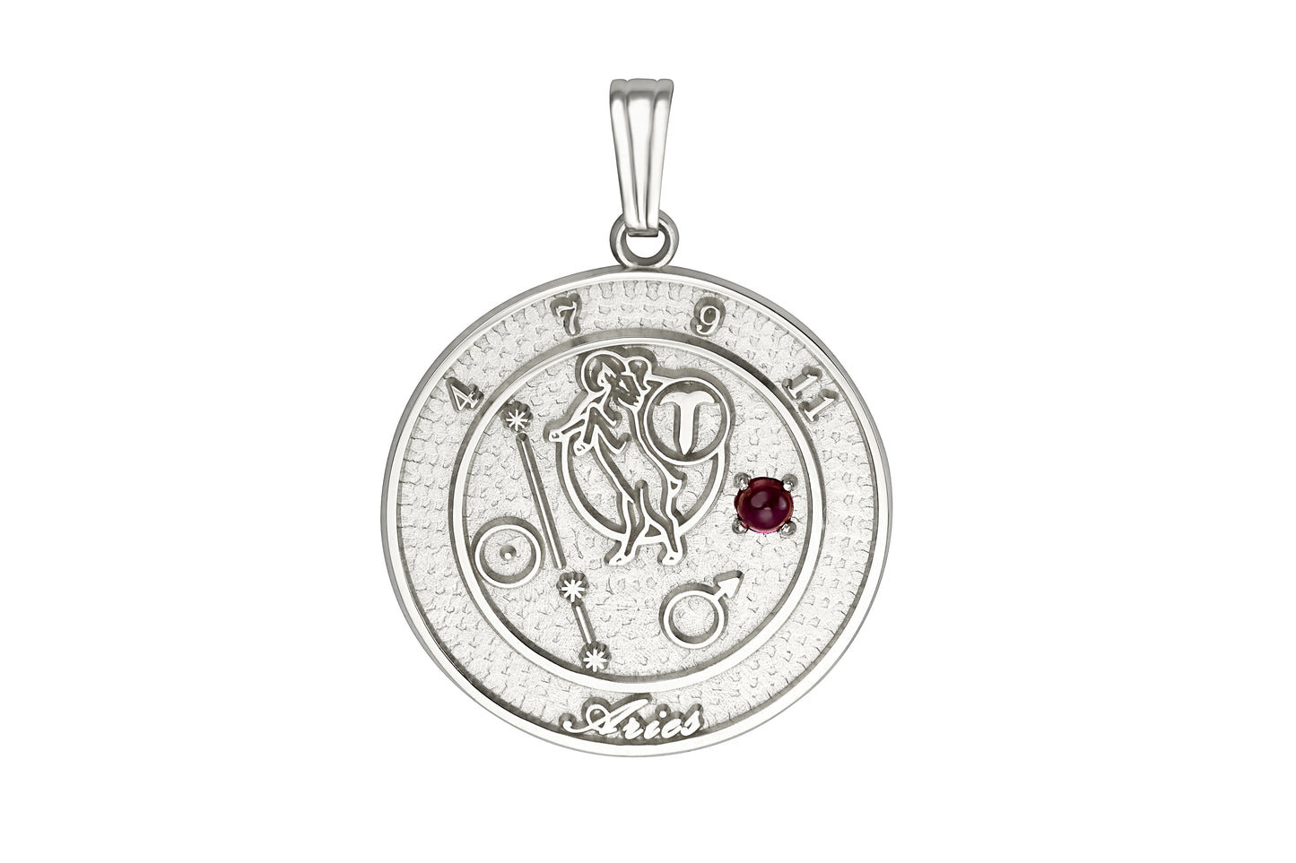 Sterling Silver Aries Talisman Pendant