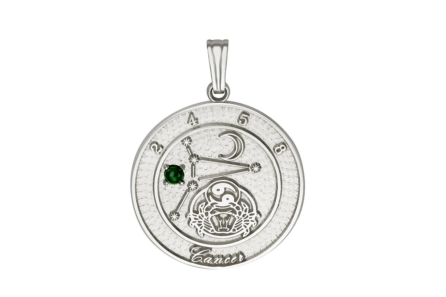 Sterling Silver Cancer Talisman Pendant