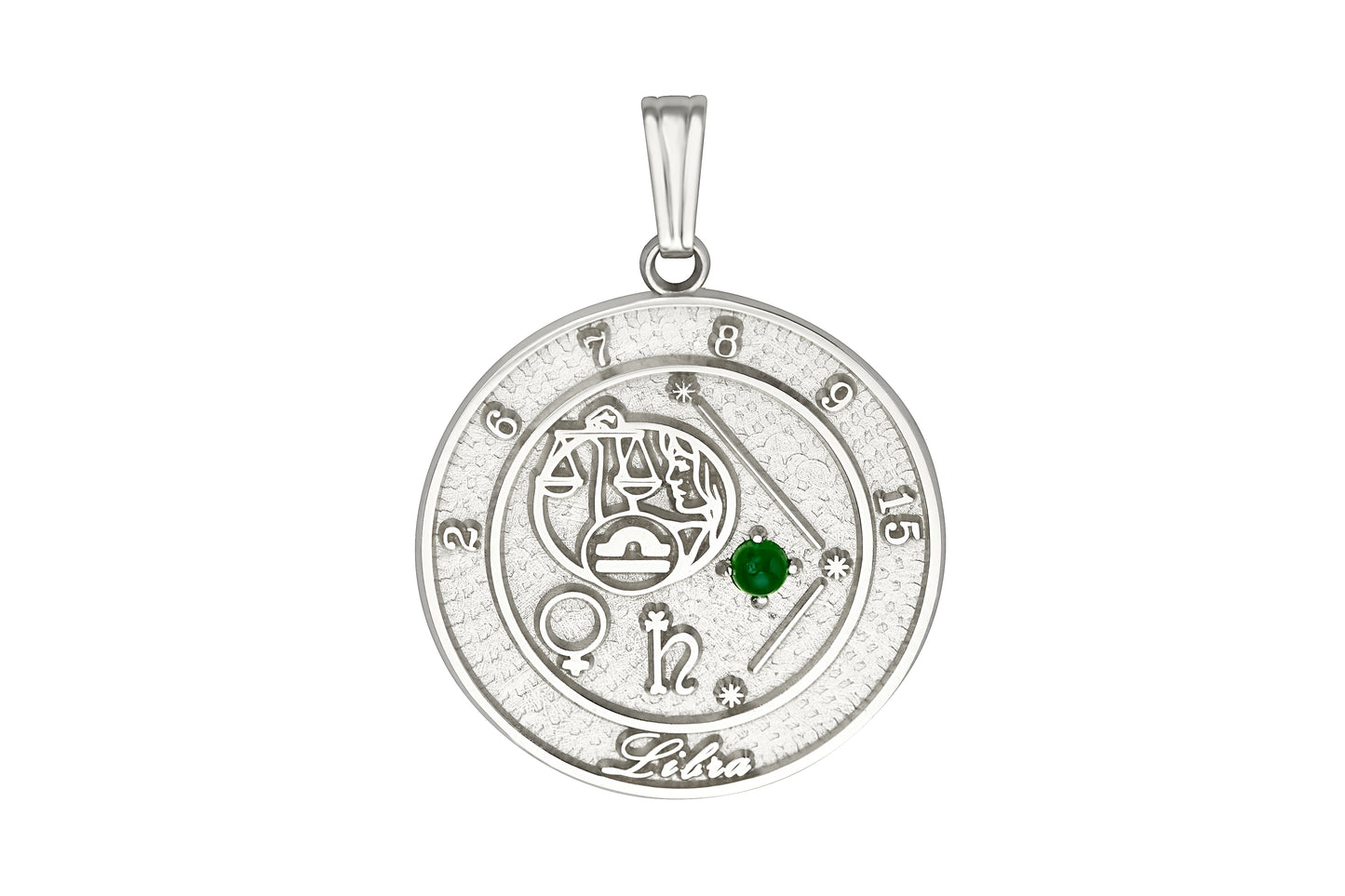 Sterling Silver Libra Talisman Pendant