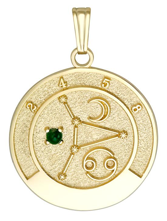 Hope Medallion Pendant in 14K Gold - Charms for Cancer