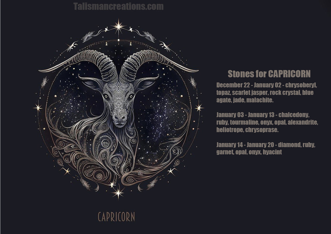 Stones for Capricorn Zodiac Signs - Talisman Creations