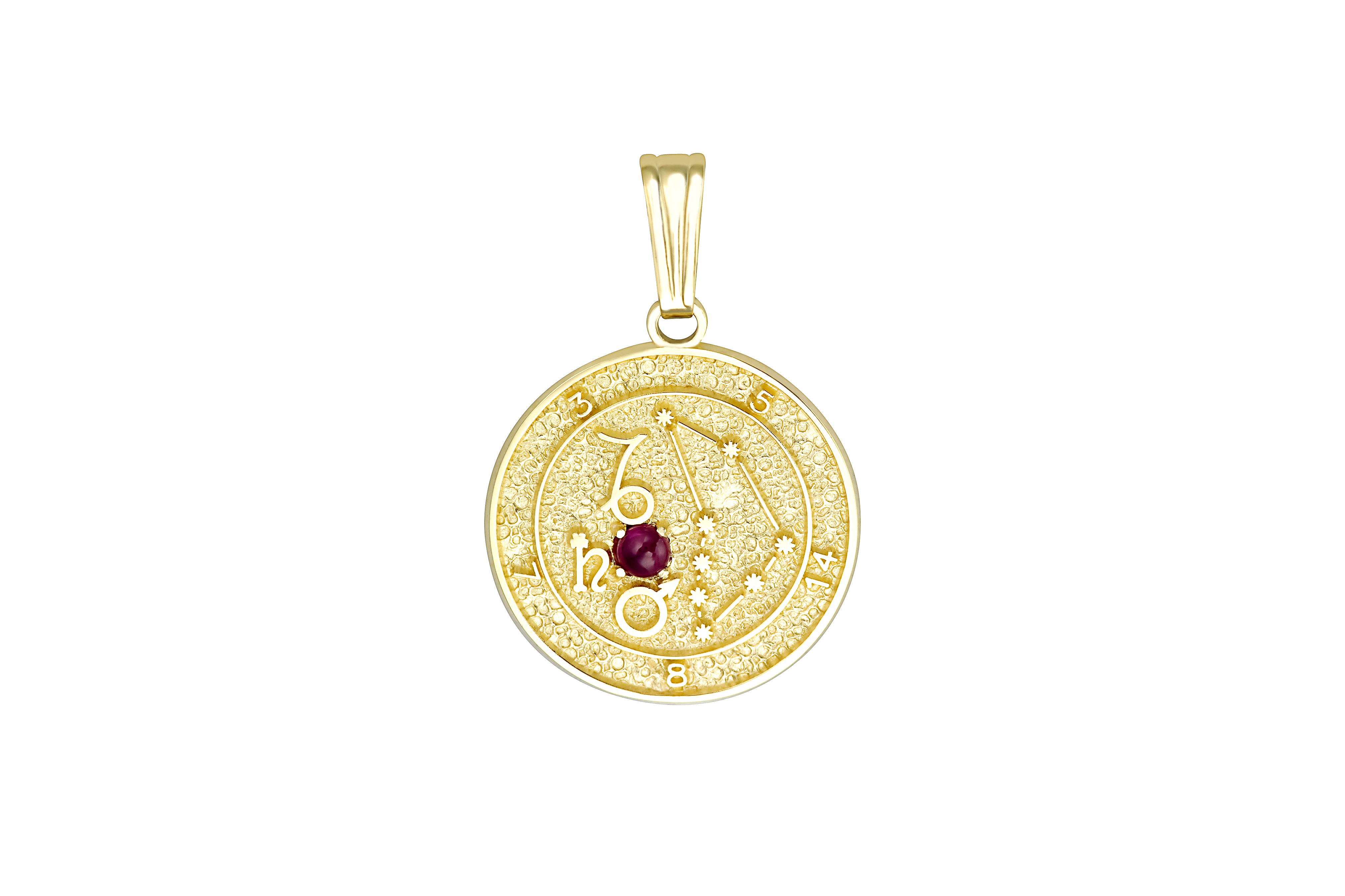 This Zodiac Talisman Pendant features your sign of the zodiac, your constellation, ruling planets, stone of the zodiac and your astrological lucky numbers.