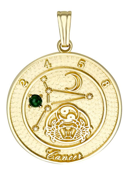 This Zodiac Talisman Pendant features your sign of the zodiac, your constellation, ruling planets, stone of the zodiac and your astrological lucky numbers.