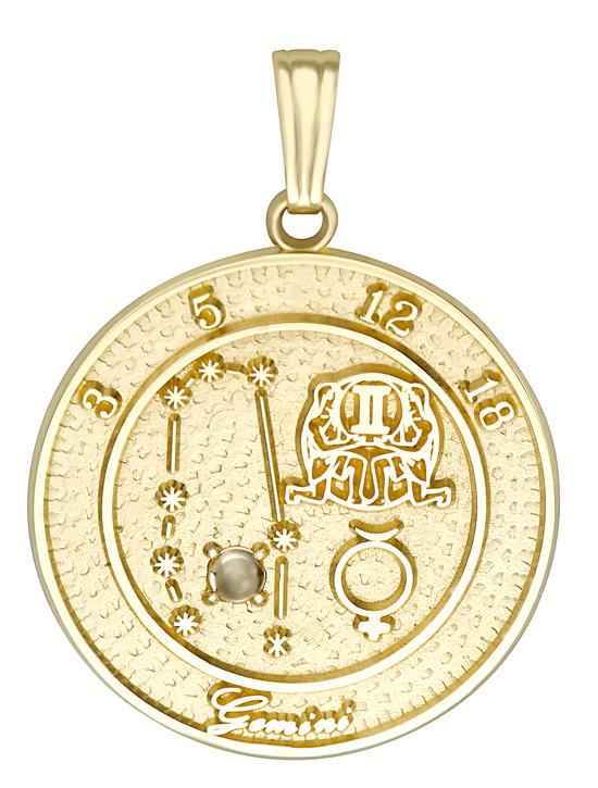 This Zodiac Talisman Pendant features your sign of the zodiac, your constellation, ruling planets, stone of the zodiac and your astrological lucky numbers.