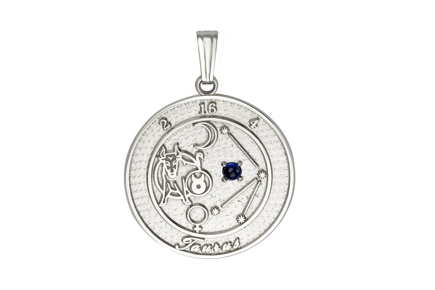 Sterling Silver Taurus Talisman Pendant